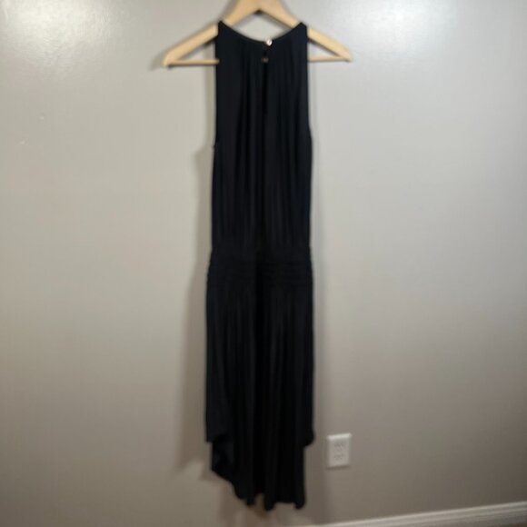Ramy Brook Audrey Smocked Midi Dress Size Small Black Halter Neck Event - Picture 3 of 9